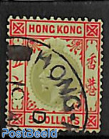 Hong Kong 1921 5$, WM Mult.Script-CA, Used, Used Stamps - Usados