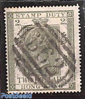 Hong Kong 1874 Stamp Duty 3$, Used, Used Stamps - Oblitérés