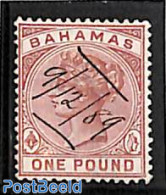 Bahamas 1884 1 Pound, Fical Used, Used Stamps - Sonstige & Ohne Zuordnung