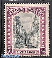 Bahamas 1921 5d, WM Mult. Script CA, Stamp Out Of Set, Unused (hinged) - Autres & Non Classés