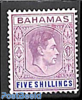 Bahamas 1938 5sh, Stamp Out Of Set, Unused (hinged) - Other & Unclassified