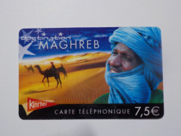 CARTE TELEPHONIQUE     Kertel    "Destination Magreb"   7.5 Euros - Cellphone Cards (refills)