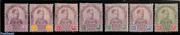 Malaysia 1891 Johore, Sultan Abu Bakar 7v, Unused (hinged) - Sonstige & Ohne Zuordnung