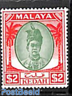 Malaysia 1950 Kedah, 2$, Stamp Out Of Set, Unused (hinged) - Autres & Non Classés