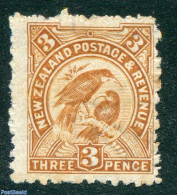 New Zealand 1902 3p, Stamp Out Of Set, Unused (hinged), Nature - Birds - Ungebraucht