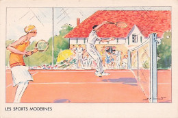 Illustrateur Signé - Sports - Tennis -  Les Sports Modernes - 1900-1949