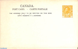 Canada 1928 Reply Paid Postcard 1+1c, Unused Postal Stationary - Brieven En Documenten