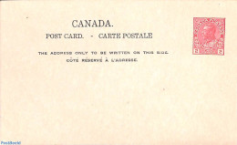 Canada 1915 Postcard 2c, Unused Postal Stationary - Brieven En Documenten