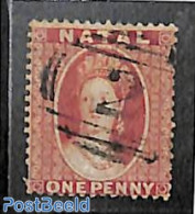 Natal 1859 1d Carmine, Without WM, Perf. 14, Used, Used Stamps - Natal (1857-1909)