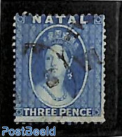 Natal 1859 3d, Perf. 14, No WM, Used, Used Stamps - Natal (1857-1909)