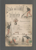 ECOLE MILITAIRE D INFANTERIE : PROGRAMME DU 28 JUIN ( DANS LES ANNEES 188. ) - Documents