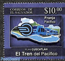 El Salvador 2019 Pacific Train 1v, Mint NH, Transport - Various - Railways - Maps - Treni