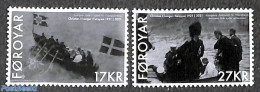 Faroe Islands 2021 Royal Visit Of 1921 2v, Mint NH, History - Transport - Kings & Queens (Royalty) - Ships And Boats - Familles Royales