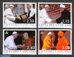 Vatican 2021 Pontification Of Pope Francis 4v, Mint NH, Religion - Pope - Ongebruikt