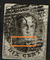 6  Obl  Touché  Griffe Hor. Sous Menton - 1851-1857 Medallions (6/8)