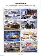 Tajikistan 2020 75 Years Victory 8v M/s, Mint NH, History - Transport - Various - World War II - Aircraft & Aviation -.. - Guerre Mondiale (Seconde)