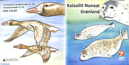 Greenland 2021 Europa, Endangered Animals Booklet S-a (with 6 Sets), Mint NH, History - Nature - Europa (cept) - Birds.. - Neufs