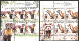 Bulgaria 2021 Europa, Endangered Animals 2 M/s, Mint NH, History - Nature - Europa (cept) - Animals (others & Mixed) - Unused Stamps