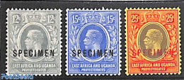 Kenia 1912 Lot With 3 SPECIMEN Stamps, Unused (hinged) - Other & Unclassified