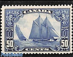 Canada 1928 50c, Stamp Out Of Set, Unused (hinged), Transport - Ships And Boats - Unused Stamps