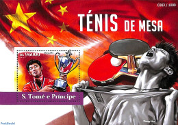 Sao Tome/Principe 2015 Table Tennis S/s, Mint NH, Sport - Table Tennis - Tafeltennis