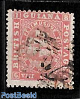 Guyana 1860 8c, Perf. 12.5:13, Used, Used Stamps, Transport - Ships And Boats - Boten