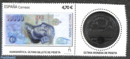 Spain 2021 Last Coin & Banknote In Pesetas 1v+tab, Mint NH, Various - Money On Stamps - Unused Stamps