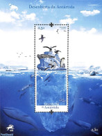 Portugal 2021 Discovery Of Antarctica S/s, Mint NH, Nature - Science - Birds - Sea Mammals - The Arctic & Antarctica - Unused Stamps