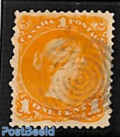 Canada 1868 1c, Orange, Used, Used Stamps - Gebruikt