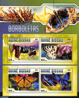 Guinea Bissau 2016 Butterflies 4v M/s, Mint NH, Nature - Butterflies - Guinée-Bissau