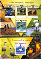 Guinea Bissau 2015 Endangered Birds 2 S/s, Mint NH, Nature - Birds - Parrots - Guinée-Bissau
