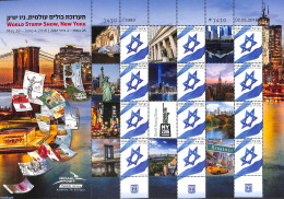 Israel 2016 My Stamp, M/s With Personal Tabs, Mint NH, Philately - Stamps On Stamps - Art - Bridges And Tunnels - Nuevos (con Tab)