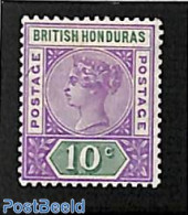 Belize/British Honduras 1895 10c, Stamp Out Of Set, Unused (hinged) - Britisch-Honduras (...-1970)