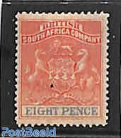 Rhodesia 1892 Br. South Africa Company, 8d, Stamp Out Of Set, Unused (hinged), History - Coat Of Arms - Sonstige & Ohne Zuordnung