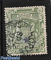 Rhodesia 1892 Br. South Africa Company,5 Pounds, Used, Used Stamps - Autres & Non Classés