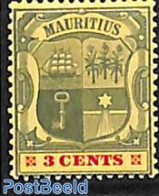 Mauritius 1904 3c, WM Multiple Crown-CA, Stamp Out Of Set, Unused (hinged), Transport - Ships And Boats - Boten