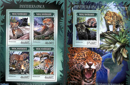 Mozambique 2014 Panthers 2 S/s, Mint NH, Nature - Cat Family - Mozambique