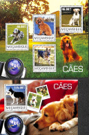 Mozambique 2014 Dogs 2 S/s, Mint NH, Nature - Dogs - Mozambique