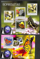 Mozambique 2014 Butterflies 2 S/s, Mint NH, Nature - Butterflies - Mozambique