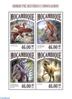 Mozambique 2013 Pre History 4v M/s, Mint NH, Nature - Prehistoric Animals - Prehistorisch