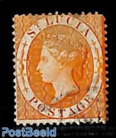 Saint Lucia 1864 1sh, Perf. 14, Used, Used Stamps - St.Lucie (1979-...)