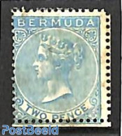 Bermuda 1865 2d, WM Crown-CC, Tiny Brown Spots, Unused (hinged) - Bermuda