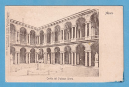 1142 ITALY ITALIA LOMBARDIA MILAN MILANO CORTILE DEL PALAZZO BRERA RARE POSTCARD - Milano