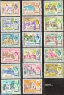 Bermuda 1970 Overprints 17v, Unused (hinged), Religion - Churches, Temples, Mosques, Synagogues - Art - Architecture - Churches & Cathedrals