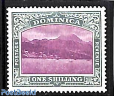 Dominica 1903 1sh, WM Crown-CC, Stamp Out Of Set, Unused (hinged) - Dominicaine (République)