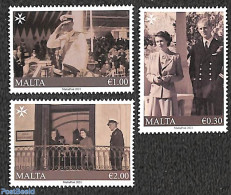 Malta 2021 Prince Philip 100th Birth Anniversary 3v, Mint NH, History - Kings & Queens (Royalty) - Familles Royales