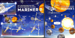 Mozambique 2012 Mariner 2, 2 S/s, Mint NH, Transport - Space Exploration - Mozambique