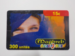 CARTE TELEPHONIQUE   Call Box   Maghreb    300 Unités    15  Euros - Kaarten Voor De Telefooncel (herlaadbaar)