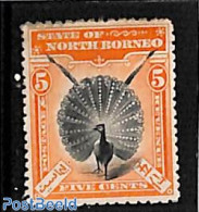 North Borneo 1897 5c, Stamp Out Of Set, Unused (hinged), Nature - Birds - Poultry - Nordborneo (...-1963)