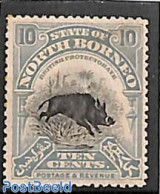 North Borneo 1909 10c, Stamp Out Of Set, Unused (hinged), Nature - Animals (others & Mixed) - Noord Borneo (...-1963)